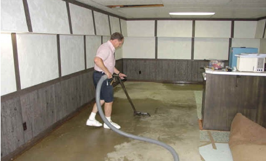 Cleaning up of flooded basements