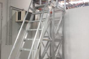 aluminum fixed access ladders