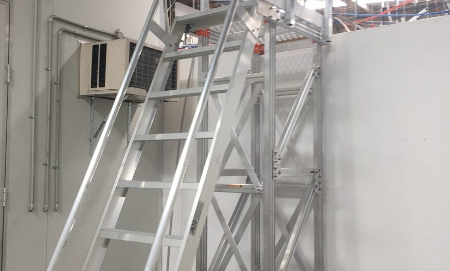 aluminum fixed access ladders